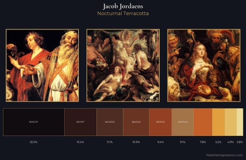 Jacob Jordaens Palette 5 - Nocturnal Terracotta