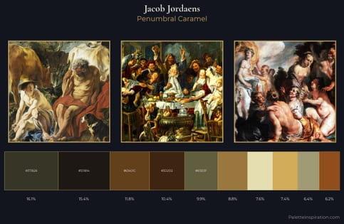 Jacob Jordaens Palette 6 - Penumbral Caramel
