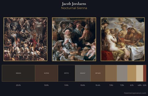Jacob Jordaens Palette 10 - Nocturnal Sienna