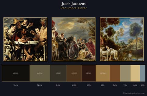 Jacob Jordaens Palette 11 - Penumbral Bister