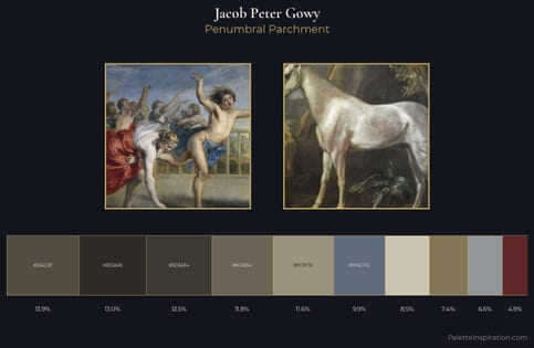 Jacob Peter Gowy Palette 1 - Penumbral Parchment
