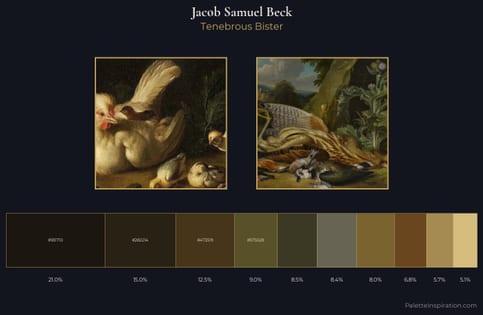 Jacob Samuel Beck Palette 5 - Tenebrous Bister