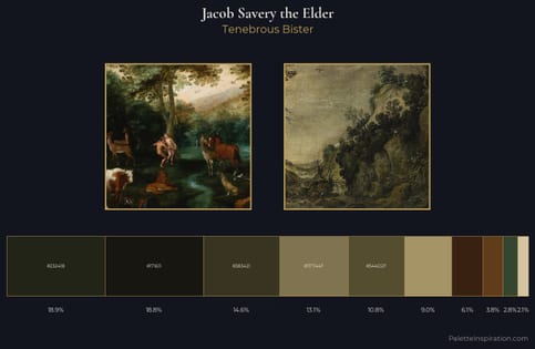 Jacob Savery the Elder Palette 3 - Tenebrous Bister