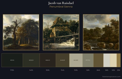 Jacob van Ruisdael Palette 6 - Penumbral Sienna