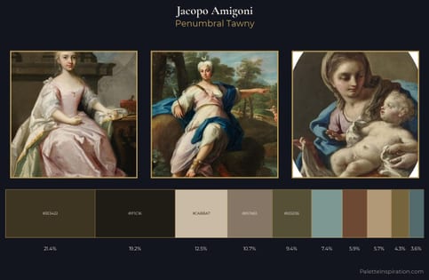 Jacopo Amigoni Palette 2 - Penumbral Tawny