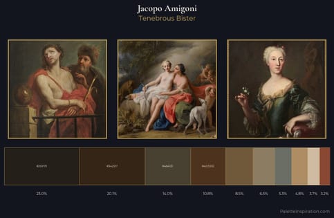Jacopo Amigoni Palette 6 - Tenebrous Bister