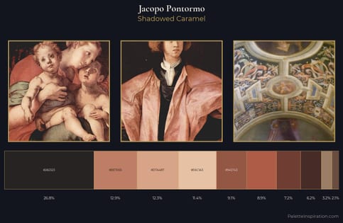 Jacopo Pontormo Palette 6 - Shadowed Caramel