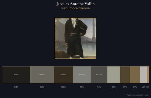 Jacques Antoine Vallin Palette 1 - Penumbral Sienna
