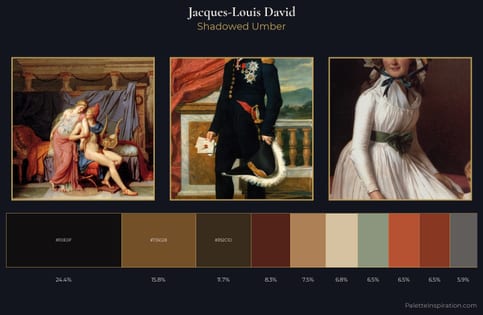 Jacques-Louis David Palette 9 - Shadowed Umber