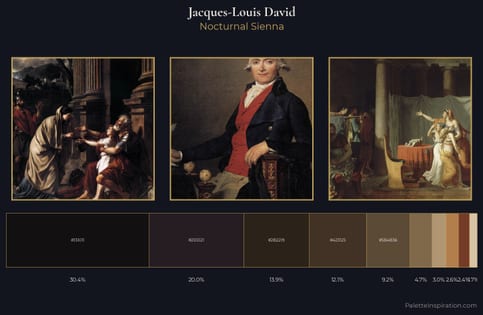 Jacques-Louis David Palette 11 - Nocturnal Sienna