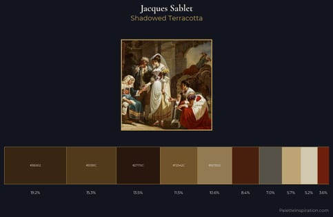 Jacques Sablet Palette 2 - Shadowed Terracotta