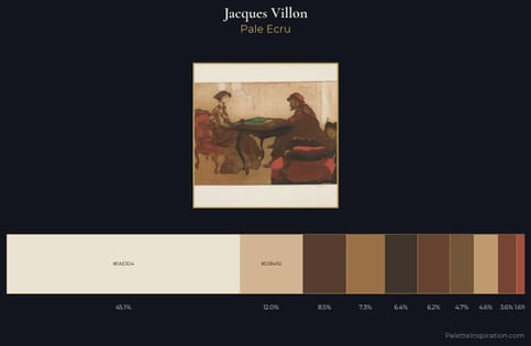 Jacques Villon Palette 4 - Pale Ecru