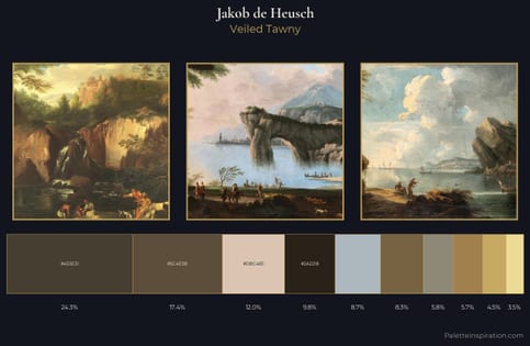 Jakob de Heusch Palette 1 - Veiled Tawny