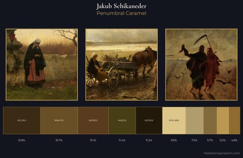 Jakub Schikaneder Palette 4 - Penumbral Caramel