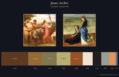 James Archer Palette 1 - Veiled Caramel