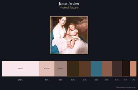 James Archer Palette 2 - Muted Tawny