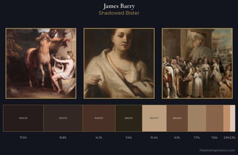James Barry Palette 3 - Shadowed Bister
