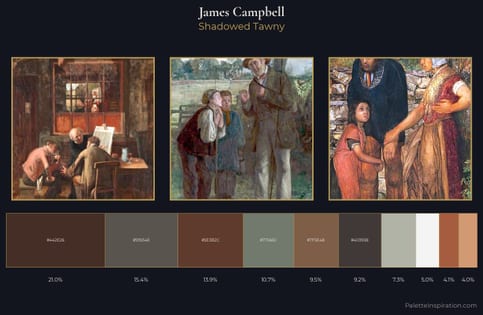 James Campbell Palette 3 - Shadowed Tawny