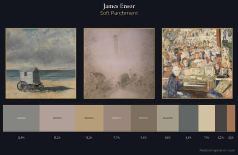 James Ensor Palette 3 - Soft Parchment