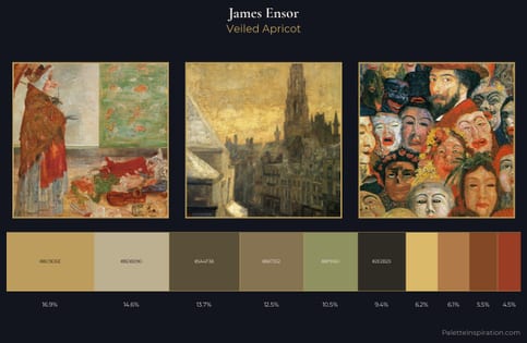 James Ensor Palette 5 - Veiled Apricot