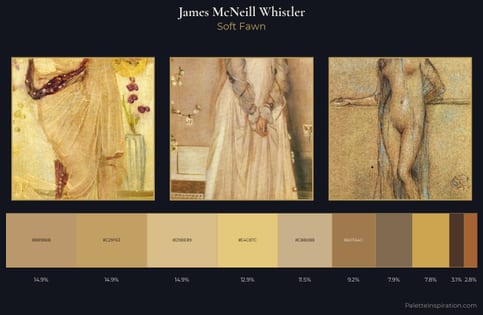 James McNeill Whistler Palette 5 - Soft Fawn