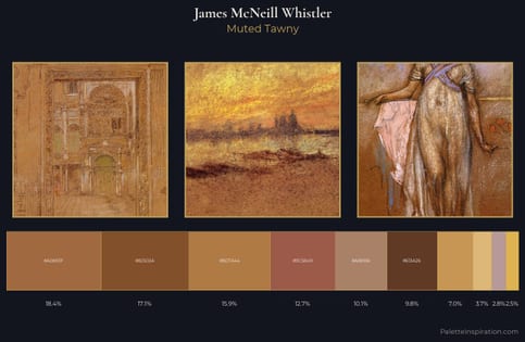 James McNeill Whistler Palette 10 - Muted Tawny