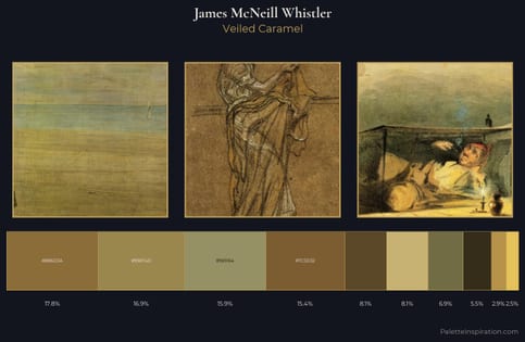 James McNeill Whistler Palette 12 - Veiled Caramel