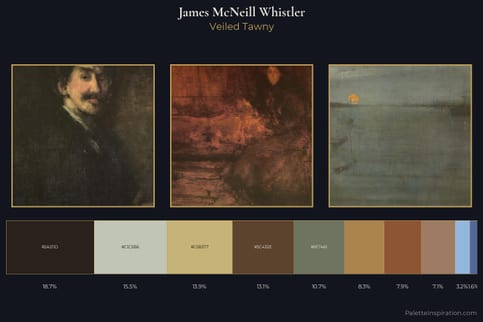 James McNeill Whistler Master Palette - Veiled Tawny