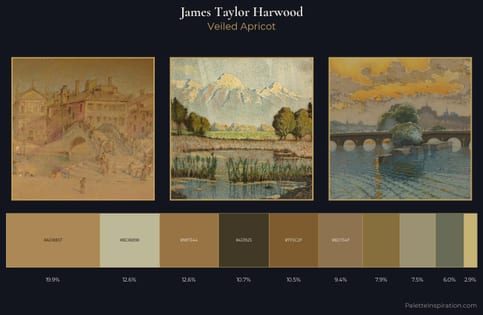 James Taylor Harwood Palette 3 - Veiled Apricot
