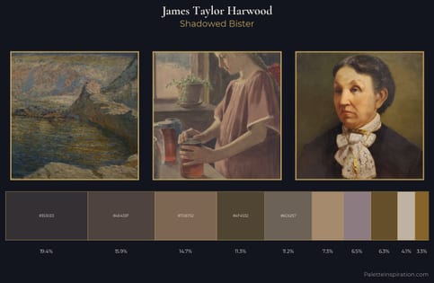 James Taylor Harwood Palette 5 - Shadowed Bister