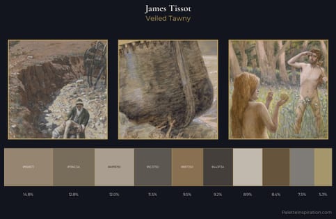 James Tissot Palette 8 - Veiled Tawny