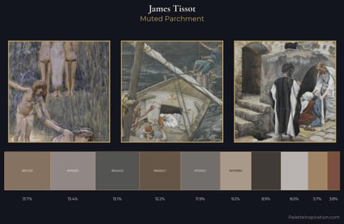 James Tissot Palette 10 - Muted Parchment