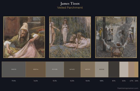 James Tissot Palette 11 - Veiled Parchment