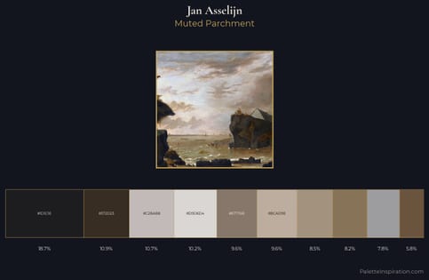 Jan Asselijn Palette 1 - Muted Parchment