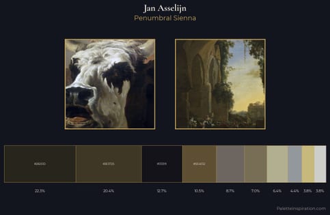 Jan Asselijn Palette 2 - Penumbral Sienna