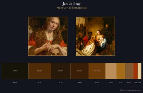 Jan de Bray Palette 5 - Nocturnal Terracotta