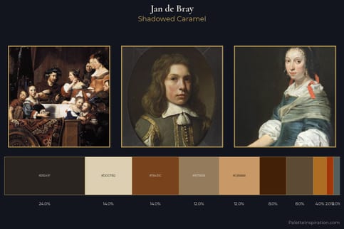 Jan de Bray Master Palette - Shadowed Caramel