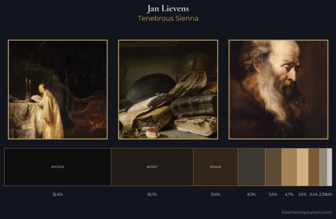 Jan Lievens Palette 4 - Tenebrous Sienna