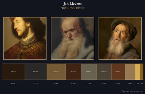 Jan Lievens Palette 5 - Nocturnal Bister