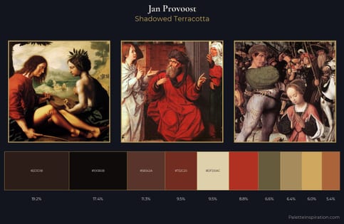 Jan Provoost Palette 5 - Shadowed Terracotta