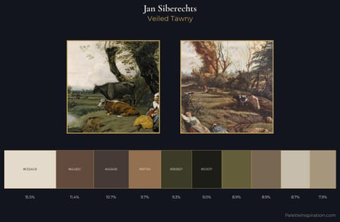 Jan Siberechts Palette 2 - Veiled Tawny