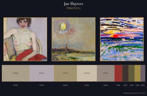 Jan Sluyters Palette 3 - Pale Ecru