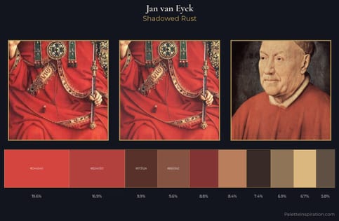 Jan van Eyck Palette 7 - Shadowed Rust