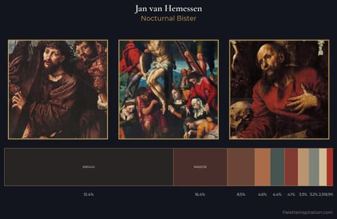 Jan van Hemessen Palette 4 - Nocturnal Bister