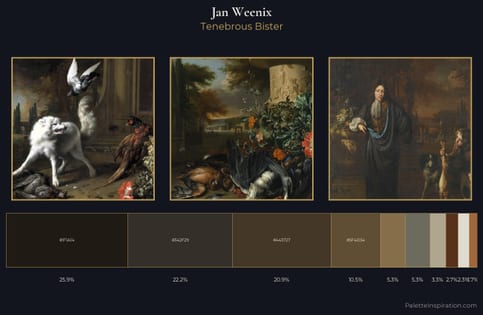 Jan Weenix Palette 4 - Tenebrous Bister