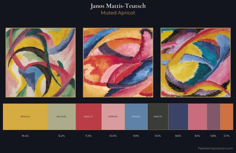 Janos Mattis-Teutsch Palette 7 - Muted Apricot