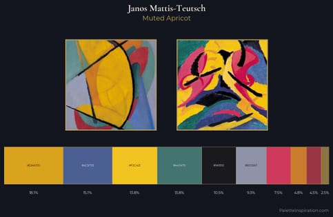 Janos Mattis-Teutsch Palette 9 - Muted Apricot
