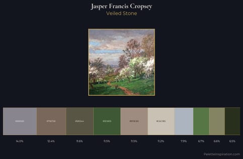 Jasper Francis Cropsey Palette 3