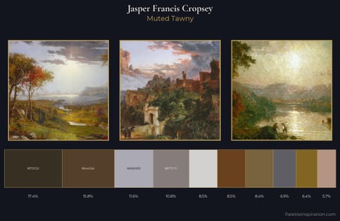 Jasper Francis Cropsey Palette 4 - Muted Tawny