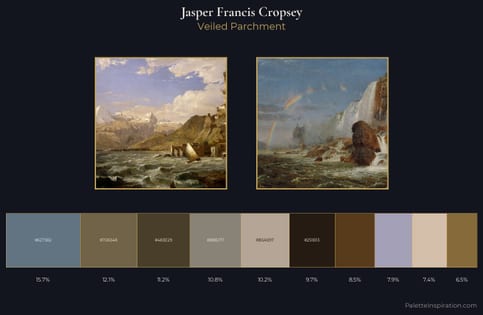 Jasper Francis Cropsey Palette 5 - Veiled Parchment